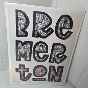 BREMERTON Geclee Cpoy#34/40 PopArt Print. Unique Rare Original painted 
2021 Art